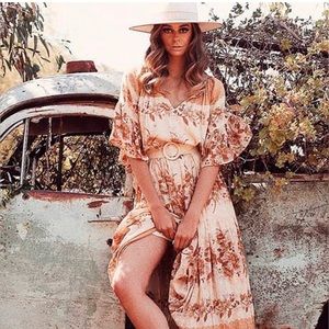 Flowy Boho Floral Print Dress